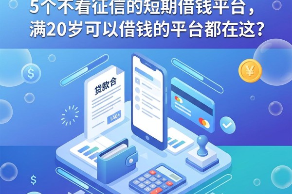 20岁必看！5个不看征信的短期借钱平台，满20岁可以借钱的平台都在这