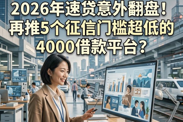 不看征信秒过的黑网贷2026年速贷意外翻盘！再推5个征信门槛超低的4000借款平台