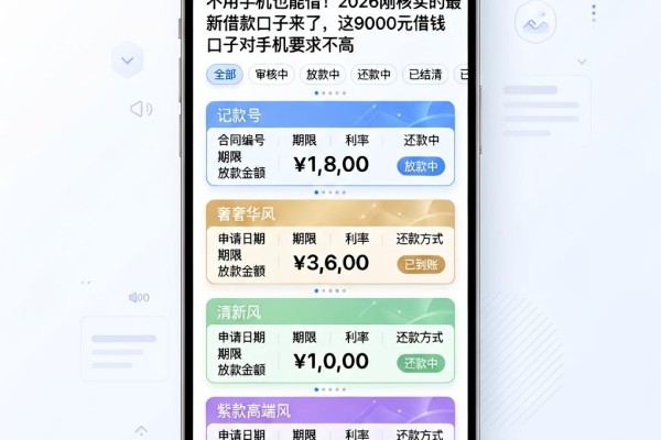 不用手机也能借!2026刚核实的最新借款口子来了,这9000元借钱口子对手机要求不高