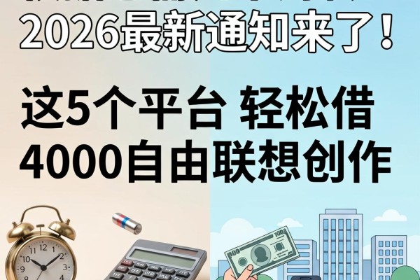 急需几千周转?2026最新通知来了!这5个平台轻松借4000