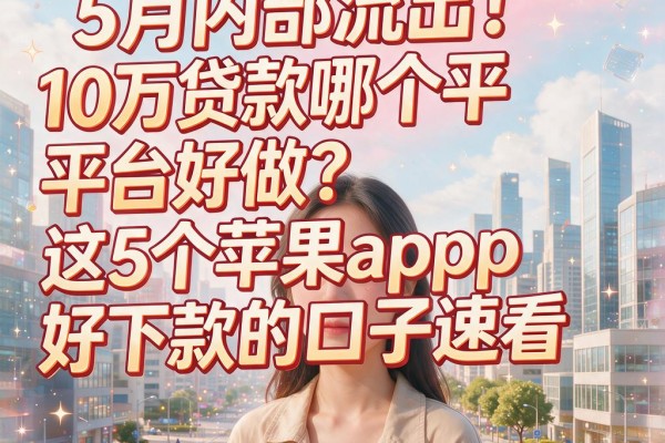 5月内部流出！10万贷款哪个平台好做？这5个苹果app好下款的口子速看