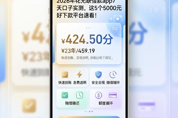 2026年花无缺借款app7天口子实测,这5个5000元好下款平台速看