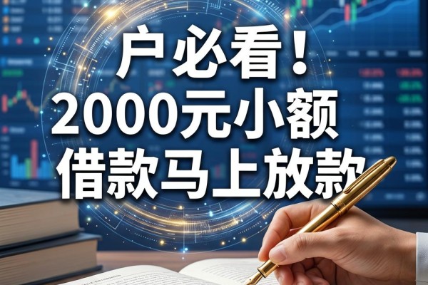 黑户必看!2000元小额借款马上放款,2026后台实锤渠道速收藏