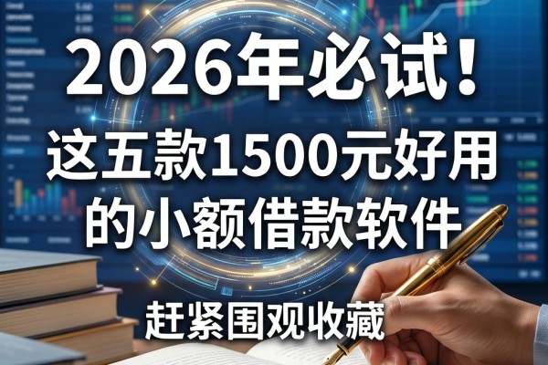 2026年必试!这五款1500元好用的小额借款软件,赶紧围观收藏