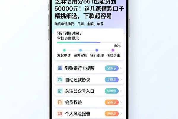 芝麻信用分561也能贷到50000元!这几家借款口子精挑细选,下款超容易