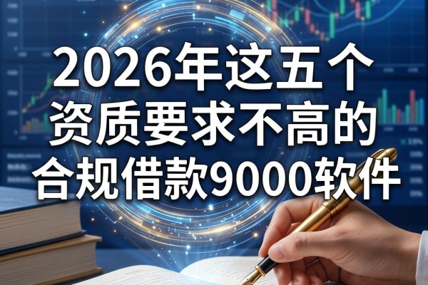 正规平台免费借钱app盘点:2026年这五个资质要求不高的合规借款9000软件,靠谱不踩坑