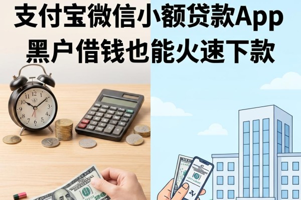 黑户必看!2026这几家支付宝微信小额贷款App,黑户借钱也能火速下款