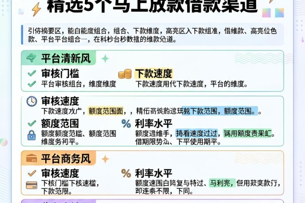 秒批能下款的口子大盘点！精选5个马上放款借款渠道