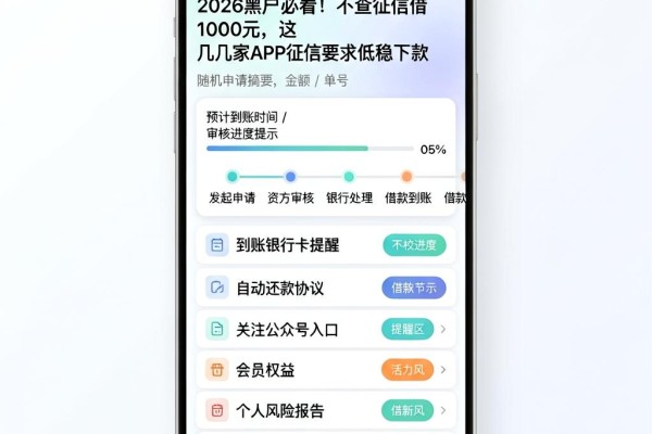 2026黑户必看!不查征信借1000元,这几家APP征信要求低稳下款