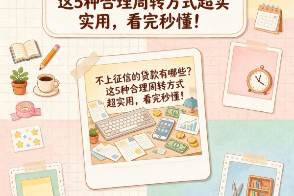 不上征信的贷款有哪些？这5种合理周转方式超实用，看完秒懂！