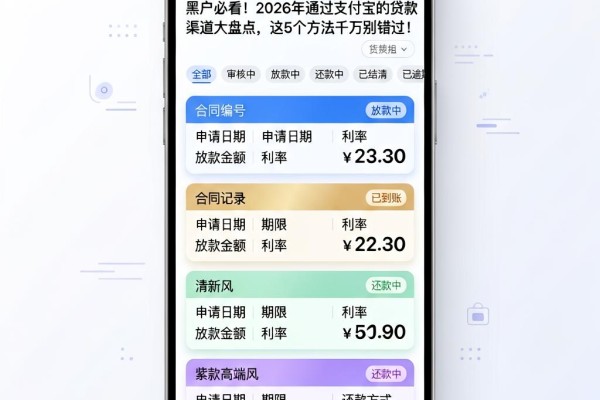 黑户必看!2026年通过支付宝的贷款渠道大盘点,这5个方法千万别错过!