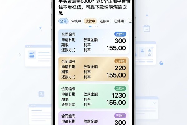 手头紧急需5000?这5个正规平台借钱不看征信,可靠下款快解燃眉之急