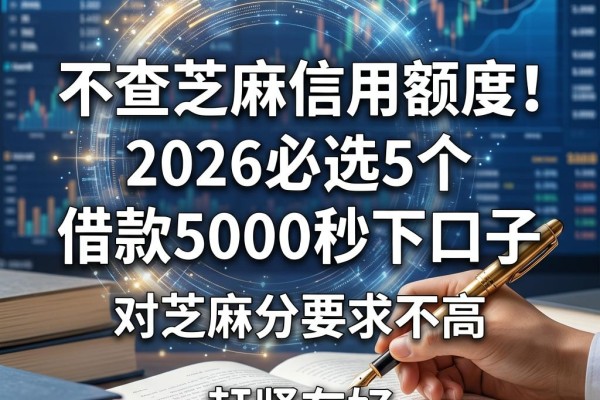 不查芝麻信用额度!2026必选5个借款5000秒下口子,对芝麻分要求不高赶紧存好