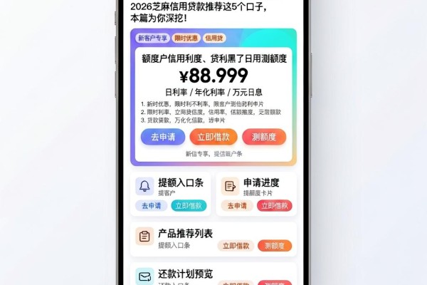 征信黑了、征信不好、征信烂了还能下款?2026芝麻信用贷款推荐这5个口子,本篇为你深挖!