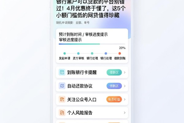 银行黑户可以贷款的平台别错过！4月优惠终于懂了，这5个小额门槛低的网贷值得珍藏