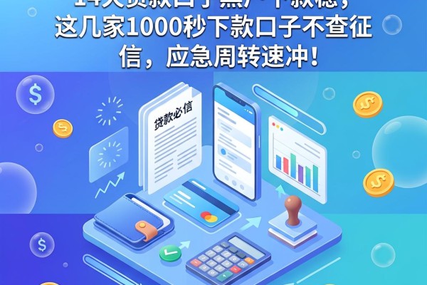 黑户必看!14天贷款口子黑户下款稳,这几家1000秒下款口子不查征信,应急周转速冲