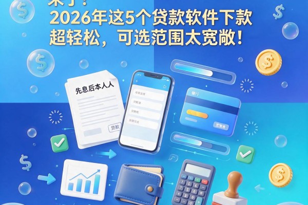 先息后本人人2000的信用贷来了!2026年这5个贷款软件下款超轻松,可选范围太宽敞!