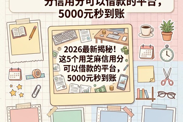 2026最新揭秘！这5个用芝麻信用分可以借款的平台，5000元秒到账