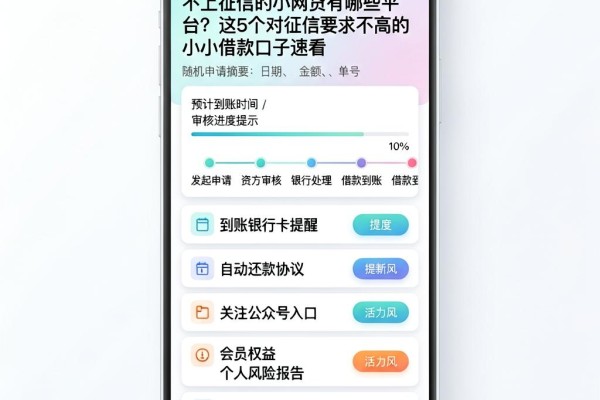 不上征信的小网贷有哪些平台？这5个对征信要求不高的小借款口子速看