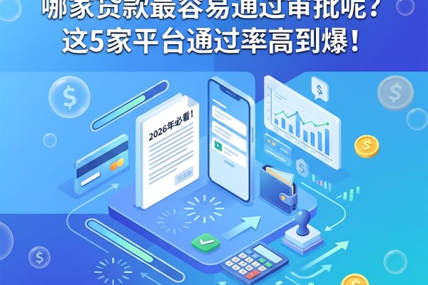 2026年必看!哪家贷款最容易通过审批呢?这5家平台通过率高到爆!