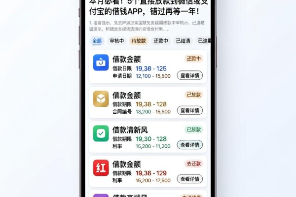 本月必看!5个直接放款到微信或支付宝的借钱APP,错过再等一年!