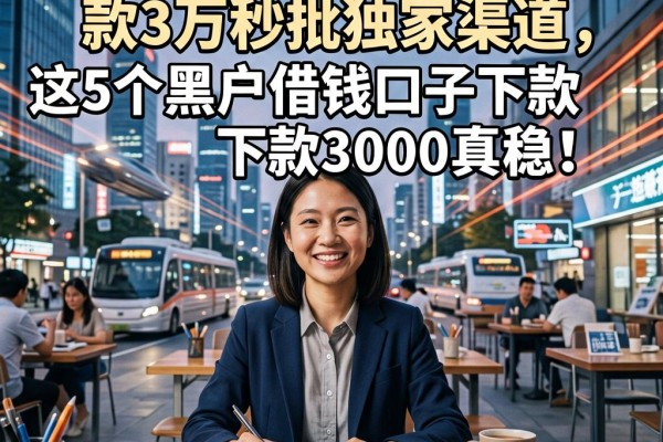 无视征信!2026黑户贷款3万秒批独家渠道,这5个黑户借钱口子下款3000真稳!