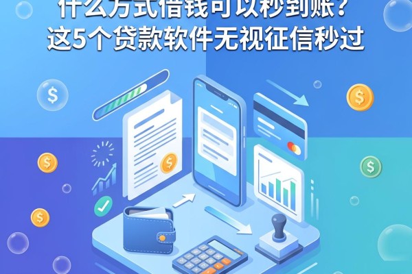 急用钱必看!什么方式借钱可以秒到账?这5个贷款软件无视征信秒过