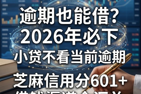逾期也能借?2026年必下的小贷不看当前逾期,芝麻信用分601+借钱渠道全汇总