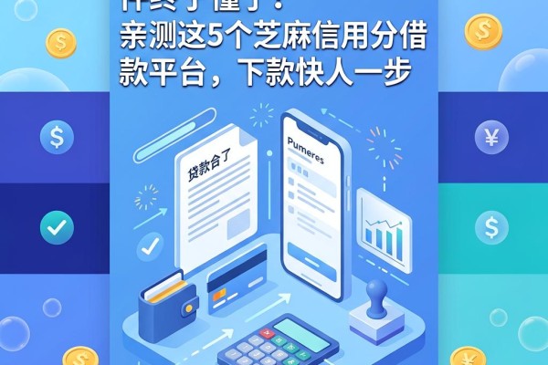 芝麻信用分能贷款的软件终于懂了！亲测这5个芝麻信用分借款平台，下款快人一步