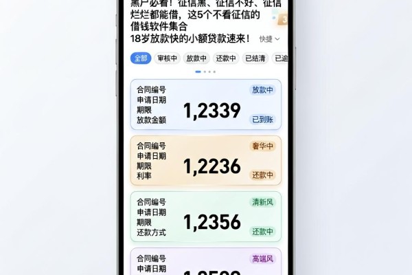 黑户必看!征信黑、征信不好、征信烂都能借,这5个不看征信的借钱软件集合,18岁放款快的小额贷款速来!