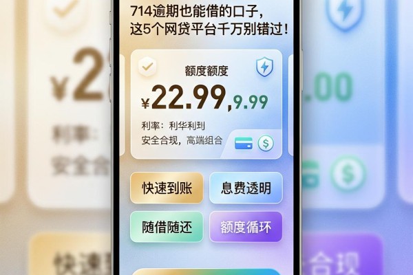 714逾期也能借的口子，这5个网贷平台千万别错过！