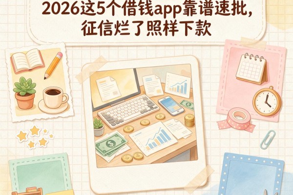 征信烂了也能下的口子来了!2026这5个借钱App靠谱速批,征信烂了照样下款
