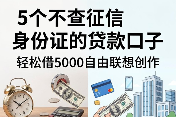 无视征信和身份证!2026年必看:5个不查征信身份证的贷款口子,轻松借5000