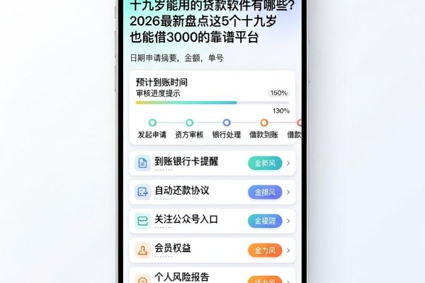 十九岁能用的贷款软件有哪些？2026最新盘点这5个十九岁也能借3000的靠谱平台