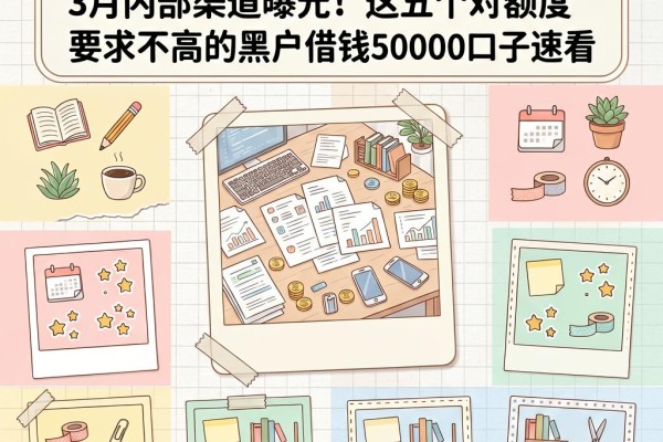 黑户哪个平台借款容易下额度高?3月内部渠道曝光!这五个对额度要求不高的黑户借钱50000口子速看