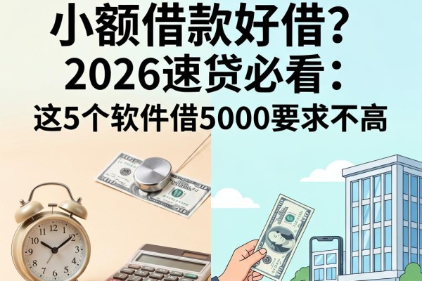 黑户什么小额借款好借？2026速贷必看：这5个软件借5000要求不高