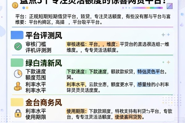 2026正规短期借贷平台有哪些?盘点5个专注灵活额度的惊喜网贷平台