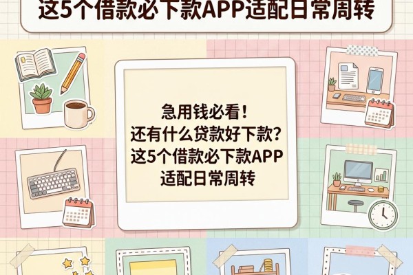 急用钱必看!还有什么贷款好下款?这5个借款必下款APP适配日常周转