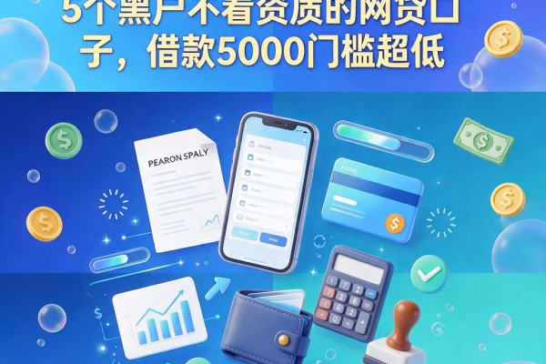 2026独家曝光！5个黑户不看资质的网贷口子，借款5000门槛超低