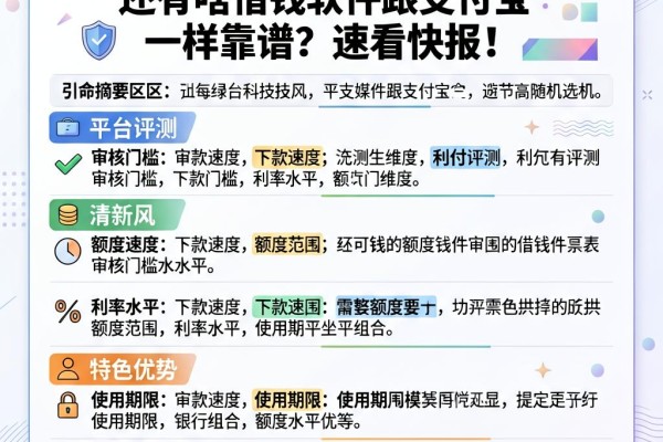 急寻!2026新政策下,还有啥借钱软件跟支付宝一样靠谱?速看快报