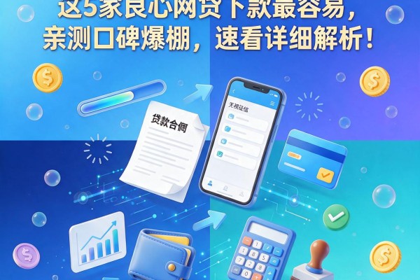 无视征信秒批到账!这5家良心网贷下款最容易,亲测口碑爆棚,速看详细解析!