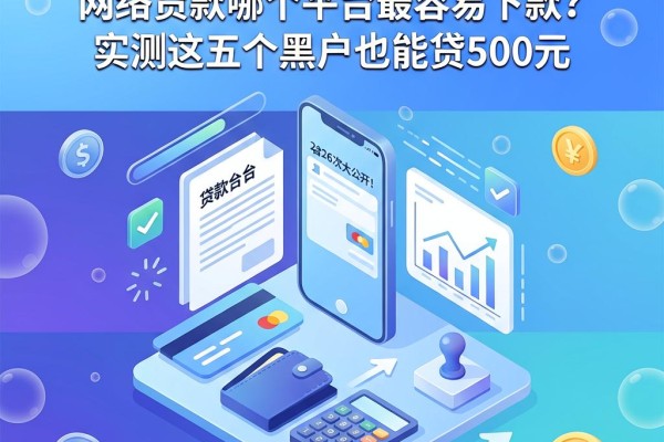 2026年首次大公开！网络贷款哪个平台最容易下款？实测这五个黑户也能贷500元