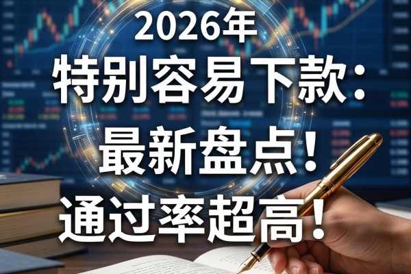 特别容易下款的口子2026年最新盘点:这5个渠道通过率超高!