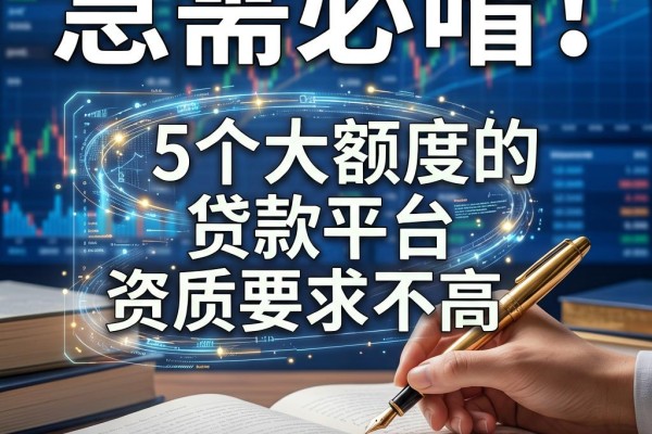 急需必看！这5个大额度的贷款平台资质要求不高，下款方便到超乎想象