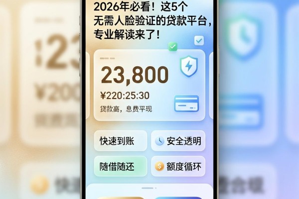 2026年必看!这5个无需人脸验证的贷款平台,专业解读来了