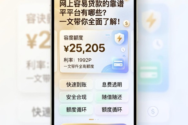 网上容易贷款的靠谱平台有哪些?一文带你全面了解!