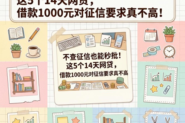不查征信也能秒批！这5个14天网贷，借款1000元对征信要求真不高
