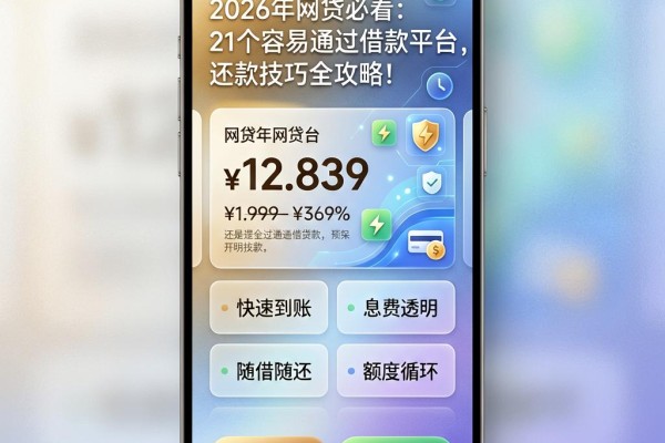 2026年网贷必看:21个容易通过借款平台,还款技巧全攻略!