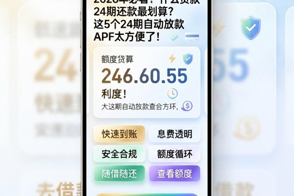 2026年必看！什么贷款24期还款最划算？这5个24期自动放款APP太方便了