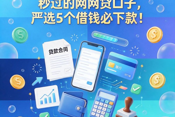 最近有逾期也能秒过的网贷口子,严选5个借钱必下款!